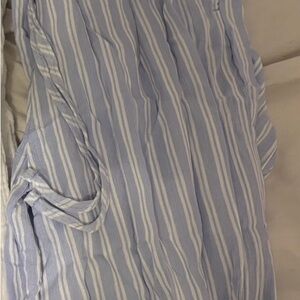 Blue and White Striped pants